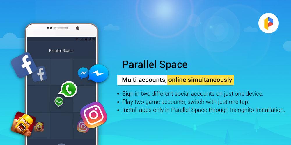 due whatsapp telefono parallel space