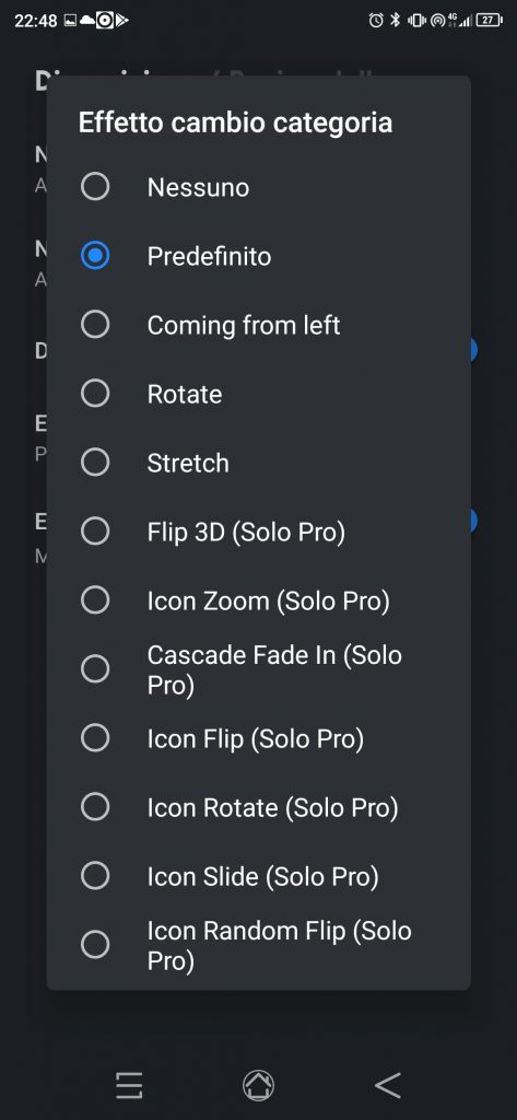 Transizioni pagina SL5